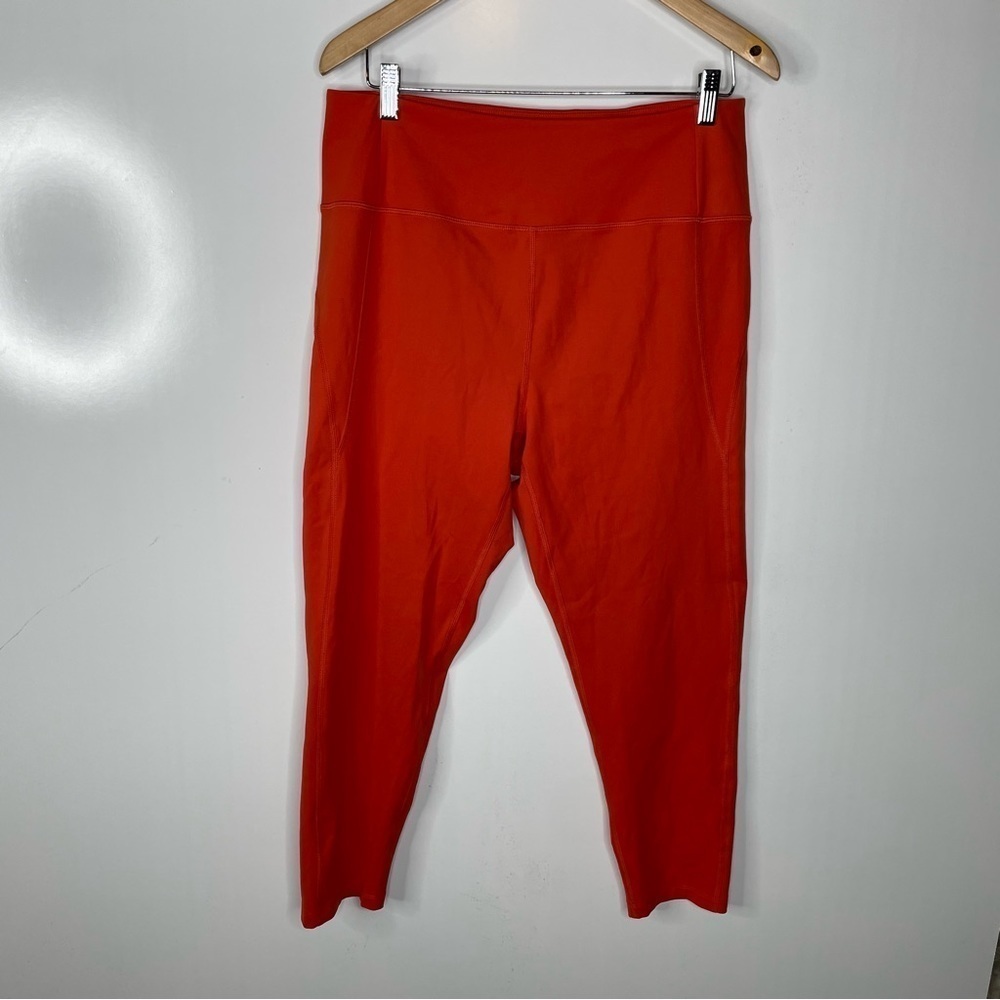 Girlfriend Collective Women’s Orange Leggings Size 3XL